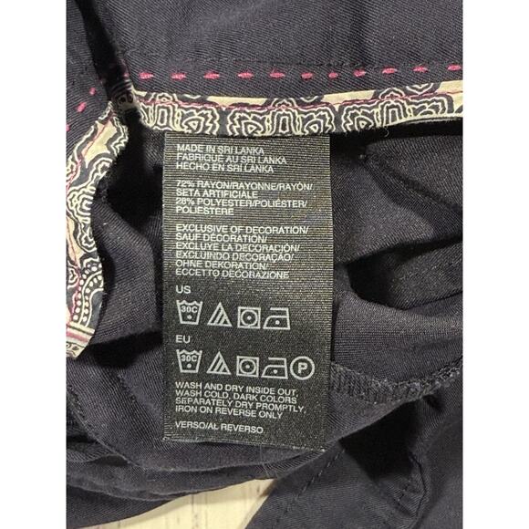 Tommy Hilfiger Women’s Chino Pants Size 6 Navy Stretch Waist Dress Workwear - Picture 8 of 9